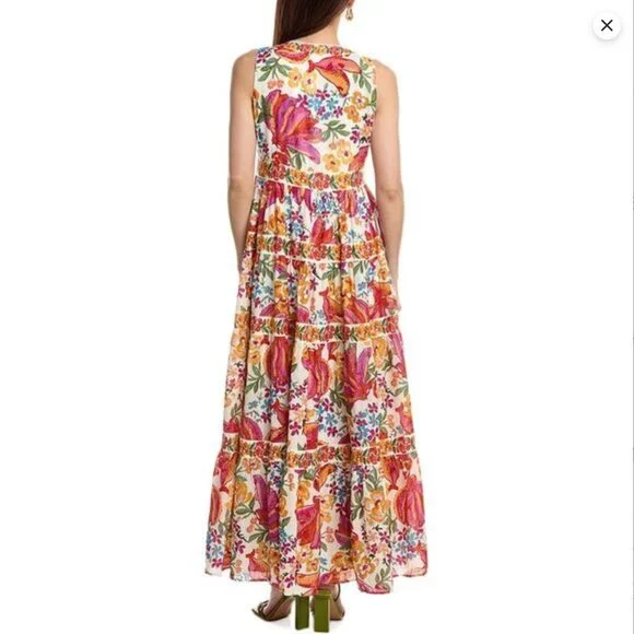 FARM Rio x Sézane Alamedee Maxi Dress, US 2 / FR 34, NWT 🇧🇷🇫🇷 - Picture 2 of 16